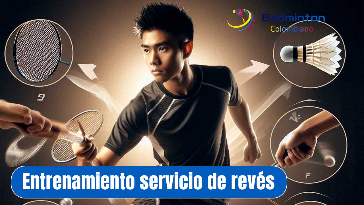 Entrenamiento del servicio bajo en el bádminton